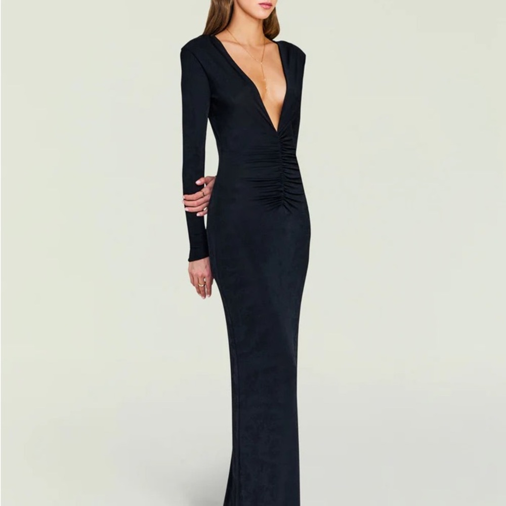 SER.O.YA Ebony Maxi Dress Long Sleeve Dress